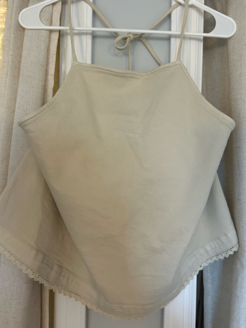 Women’s Cream Halter Top